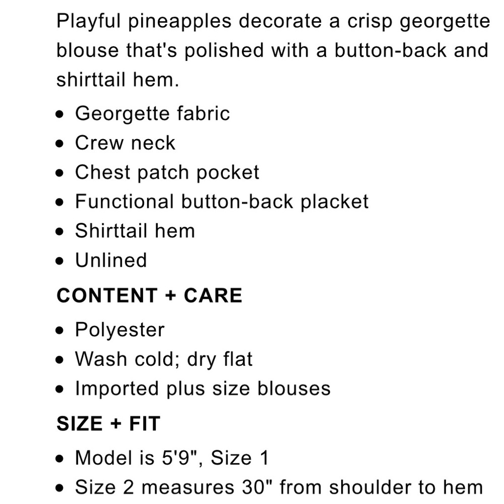 NWT TORRID Pineapple Top - Picture 5 of 5